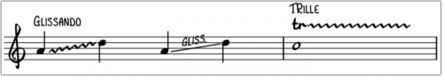 glissando og trille